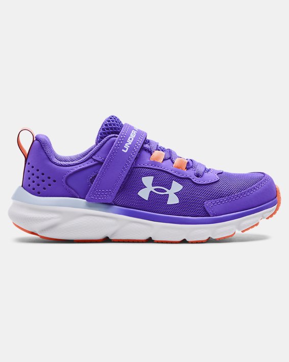 Girls' Pre-School UA Assert 9 AC Running Shoes, Purple, pdpMainDesktop image number 0